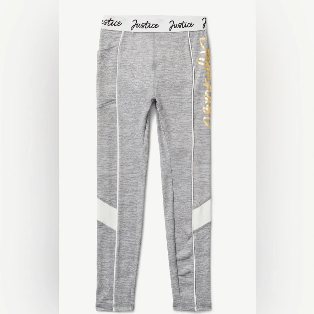 Justice Girls Dance and Gymnastics High Waisted Leggings